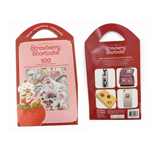Strawberry Shortcake Journal, Key Charm ,Bookmark, Decals Set - Picture 4 of 9